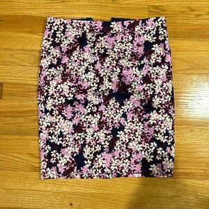 J crew floral pencil skirt